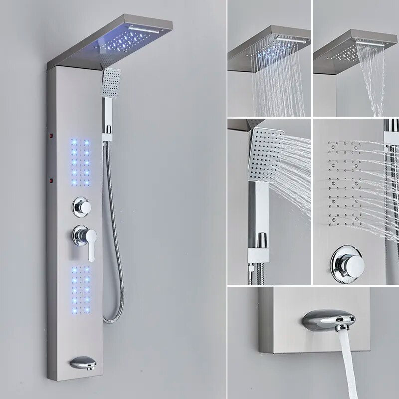 Cascade LED Shower Column